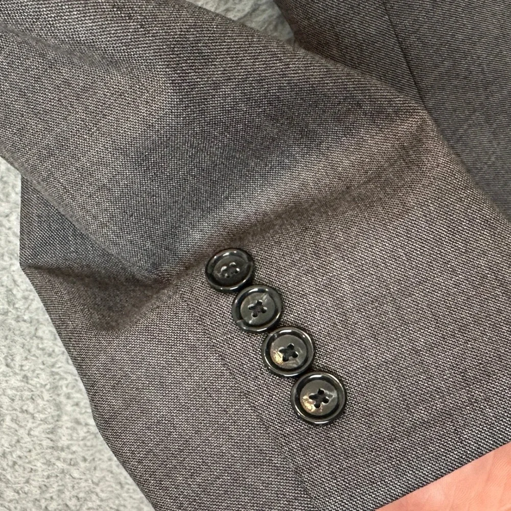 J Crew Wool Suit Pants Mens 40L 33X32 Ludlow Dark Grey Tollegno 1900 2 Piece Set